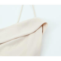 OUWU- nuevo producto moda mujer estilo europeo y americano vestido largo con cuello en V estilo correa blanca - details 5