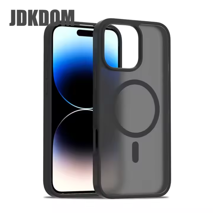 JDKDOM-funda de teléfono con carga inalámbrica magnética para iPhone 16 Pro Max, funda protectora de armadura a prueba de golpes para iPhone 16 Plus 16E - 1