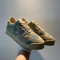 Zapatos hechos a mano de piel de vaca de primera capa con plataforma retro de camuflaje Forrest Gump - details 15