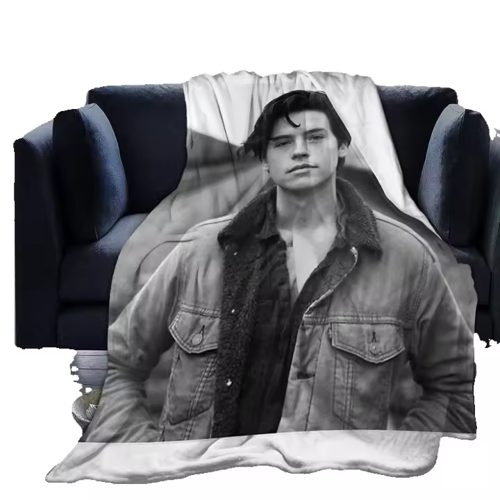 Cole Sprouse-micromanta ultrasuave y cálida, manta de cama para sofá, manta de franela con estampado Digital para niños y adultos, X379 - 1