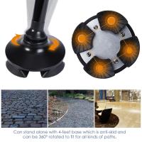 Bastón de Trekking telescópico, muletas plegables, bastón de senderismo, bastón de Metal para ancianos, bastón para caminar al aire libre, LED - details 9