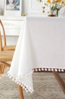 Mantel de Mesa de Pompon de Verde Ligero Cubierta de Mesa Bohemia para Cocina y Comedor - details 14