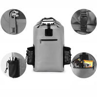 Mochila de natación de gran capacidad para hombre, bolso de hombro impermeable de PVC, ideal para senderismo, kayak, río, Trekking, 20l - details 1