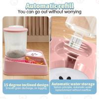 Dispensador de Agua Automático para Gatos Alimentador de Comida y Agua 2 en 1 Inclinable - details 3