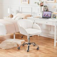 Oficina Silla de Ruedas Silla Altura Ajustable MAX Carga 136 KG Silla de Despacho Estudio Blanco - details 1