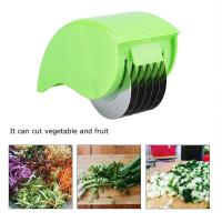Rodillo para picar perejil de acero inoxidable, herramientas de cocina para el hogar, herramientas multifuncionales para cortar verduras, mango cómodo - details 3