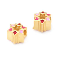 Pulseras de Brass Dorado Mate 4PCS Grande Agujero Abalorios para Hacer Joyas DIY - details 66