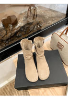 Interior aumento de altura retro heap botas mujer otoño invierno plisado western cowboy botas slim botines - details 10