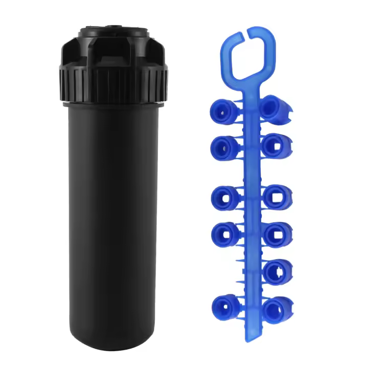 Cabezal de aspersor emergente de hilo femenino de 3/4 pulgadas, cabezal de aspersor de césped con patrón de círculo parcial 40 ° -360 ° Ajustable - 1