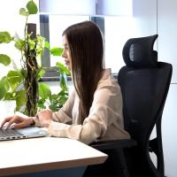 Ergonómica, Silla de Escritorio con Reposacabezas Ajustable, Reposabrazos, Soporte Lumbar, Altura Regulable y Oscilación de 90 ° -120 ° , Silla Giratoria Capacidad de Peso 150kg - details 8