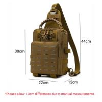 Mochila Táctica de Láser para Pesca con Bolsillo Molle para Viajes al Aire Libre Camping Senderismo Ciclismo Bolso de Mano para Señuelos y Rodillo de Pecho - details 3