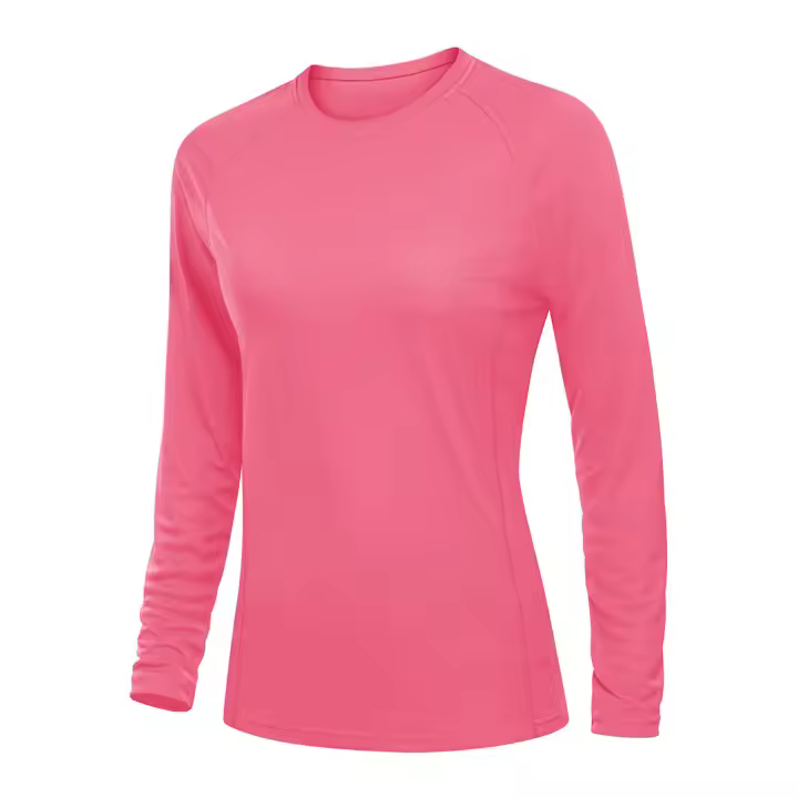 Camiseta de manga larga para mujer con protección solar UPF 50+ para hacer ejercicio y senderismo - 1