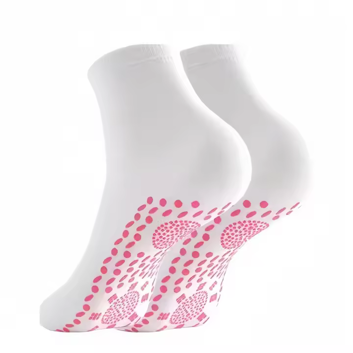 Calcetines fríos y calientes autocalentables Calcetines de algodón para masaje de pies 5 pares - 1