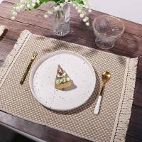 1 pcs Soft Household Party Supplies Cotton Linen Natural Table Mats Napkin Table Decor Placemats - details 3