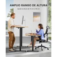 Elevable Eléctrico Mesa Ajustable en Altura 120x60 cm Mesa Oficina con Panel Inteligente 4 Memorias con Gancho para Mochila y Tablero Ensamblado (Marrón Vintage) - details 1