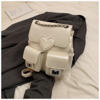 Diseño sentido nicho mochila plata amor de las mujeres nueva moda mochila versátil cadena cubo bolsa de viaje - details 25