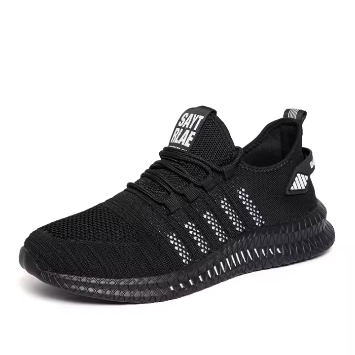 Zapatillas de deporte a la moda para hombre, zapatos informales de malla con cordones, zapatillas ligeras transpirables para caminar, zapatos para hombre de talla grande, zapatos Tenis de verano - 1