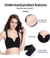 Sujetador Deportivo Inalámbrico para Mujer Chaleco para Correr Ropa Interior de Entrenamiento para Gimnasio Top Acolchado, Bralette, Sujetador Transpirable, Sujetadores Push-Up - details 1