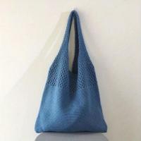 Bolsa de ganchillo hueca retro de gran capacidad: interior espacioso con una amplia habitación para elementos esenciales diarios, ideal para compras de comestibles - details 3