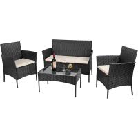 Juego de Muebles de Jardín al Aire Libre Conjunto de Mesa y Sillas de 4 Piezas - details 17