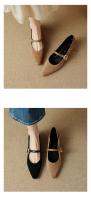 Zapatos Mary Jane de Lujo para Mujer Nueva Primavera y Otoño Piel de Oveja Francesa - details 3