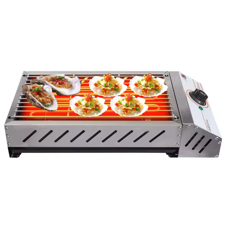Parrilla eléctrica portátil para barbacoa, parrilla eléctrica - 1