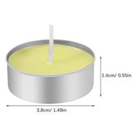 Tazas de luces de té de aluminio de 150 piezas, latas de luz de té de Metal con mechas de vela de 150 piezas, vela vacía para amantes de las velas - details 2
