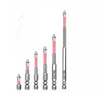Punta de destornillador magnético antideslizante, cabeza de lote resistente a impactos de alto Torque, punta de destornillador Ph2 de alta dureza, 6/10 Uds. - details 12