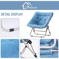 Silla de Comedor Grande y Plegable de Piel Sintética Suave Diseño de Luna para Dormitorio, Sala de Estar, Habitación - details 18