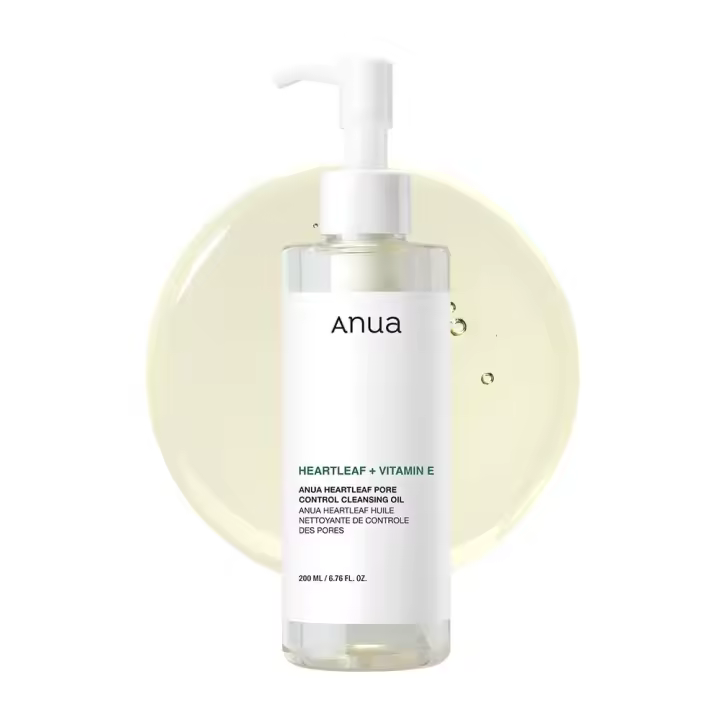 Anua Heartleaf Aceite limpiador para control de poros, limpiador de aceite para rostro, removedor de puntos negros de maquillaje, cuidado de la piel coreano 6.76 fl oz (200 ml) - 1
