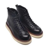Botas de tobillo de diseñador para hombre, color marrón, alta calidad, moda, cuero genuino, plantilla de goma, estilo invierno - details 1