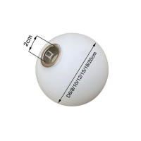 Pantalla de lámpara de vidrio blanco para bombilla G9, accesorio de apertura de ajuste esmerilado de 2cm, globo de repuesto de accesorio de cristal - details 1