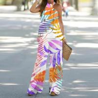 Conjunto de dos piezas para mujer, top sin mangas, pantalones sueltos, moda de oficina - details 6