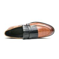 Formal para hombre en talla grande 38-48/6,5-14 con estampado de cocodrilo, cuero informal de negocios para hombre de alta calidad y a la moda - details 2