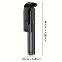 1pc Palo Selfie Móvil, Trípode Retráctil con Mando a Distancia Inalámbrico, Compatible con iPhone y Smartphones Android para Viajes, Vlogs, Vídeos y Selfies - details 1