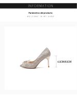 Zapatos de Tacón Alto de Moda Microfibra para Forro, Cuero Sintético para Exterior - details 3