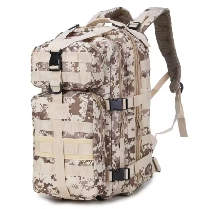 Mochila táctica de ataque 3P mediana, para aficionados militares, para exteriores, para montañismo, con camuflaje, 35 l - 1