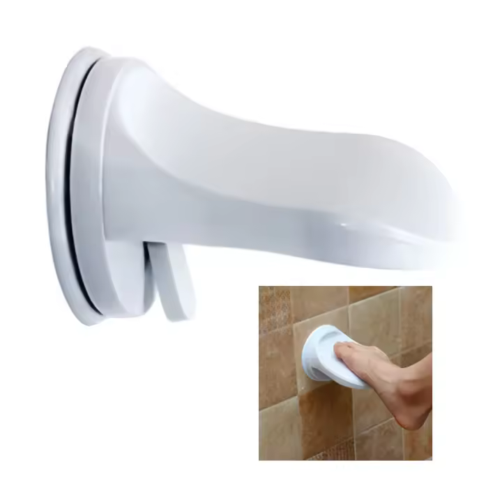 Reposapiés de ducha para baño con ventosas fuertes, soporte de ducha para patas de afeitado, atado de zapatos, uso - 1