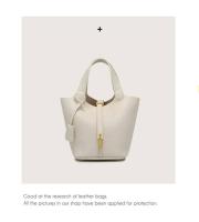 Nuevo bolso tipo cubo con estampado de lichi, bolso de mujer, bolso Picotin, mochila de lujo de alta gama - details 9