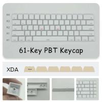 61Pcs PBT Blank DIY XDA Not Print  Keycap Set for nical Keyboards H8WD - details 1