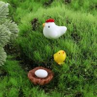 Bonita artesanía DIY, pequeña resina, gallina, pollito, huevo, gallina, decoración de micropaisaje, adorno de estatuilla en miniatura - details 12
