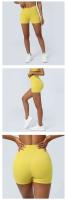 Pantalones cortos deportivos elásticos para mujer, cintura cruzada, Pilates, gimnasio, Fiess, Yoga, levantamiento de glúteos, correr al aire libre, danza, ciclismo - details 1
