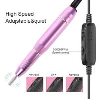 Mini afilador portátil, pulidor eléctrico USB recargable, taladro y máquina de calado con juego de uñas acrílicas - details 0