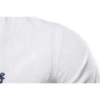 Camisa delgada de primavera y verano, camisa de manga larga de color sólido de negocios de moda para hombres de estilo japonés informal de algodón y lino para hombres (talla de EE. UU.) - details 8