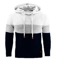 Suéter de Jacquard cálido de invierno para hombre, Sudadera con capucha de manga larga, sudaderas con capucha delgadas de otoño para hombre - details 2