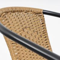 Conjunto de 2 Sillas de Jardín para Exterior |   2 Sillones de Ratán Natural y Acero para Balcón o Terraza |   Apilables |   Cómodas y resistentes | Conocimientos generales - details 40