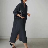 ZANZEA-vestido de mujer de manga larga, camisa lisa, vestido veraniego con botones y cuello de solapa, Vestidos largos holgados a la moda, bata Vintage para mujer - details 7