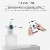 Cámara de vigilancia doméstico interior inalámbrico WIFI Internet remoto inteligente Visión nocturna alarma 360 grados vigilancia - details 0