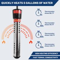 Calentador de inmersión eléctrico portátil, calentador de agua instantáneo sumergible, utilizado en piscina, bañera, enchufe de EE. UU. - details 5