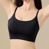 Sujetador de yoga con relleno, soporte para mujer, sin varillas, lencería fina, espalda en U, top corto, chaleco a prueba de golpes, almohadilla fija, sujetador sin costuras para fitness - details 11